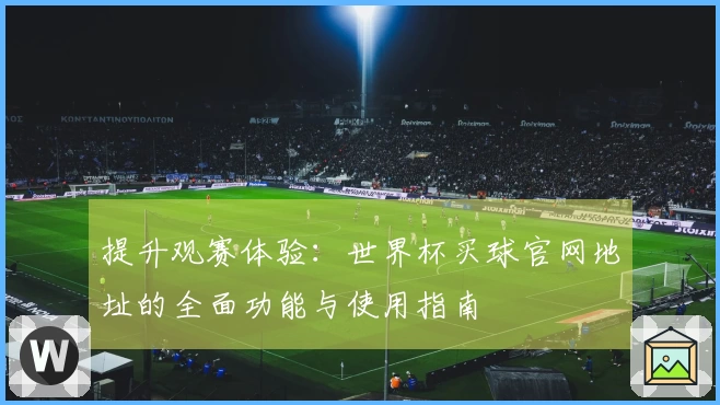 提升观赛体验：世界杯买球官网地址的全面功能与使用指南
